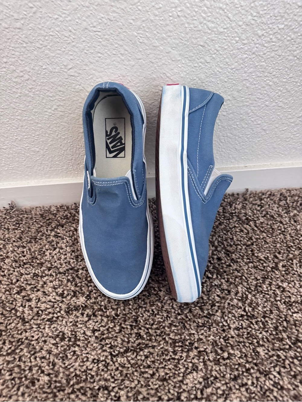 Vans Slip-On Sneakers in Slate Blue - Picture 3 of 5